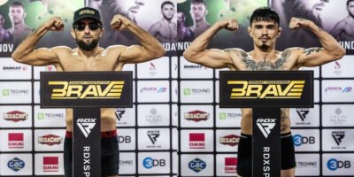 The official weigh-in sets the stage for 10 thrilling bouts at Khalifa Sports City Arena.