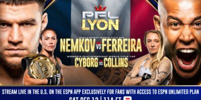 Cris Cyborg competes in Europe for the first time in her storied MMA career.