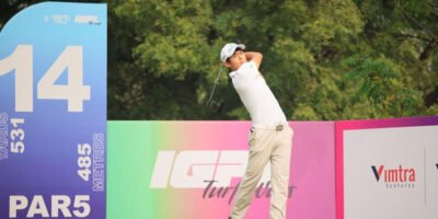 Heemin Chang takes the lead at the Bharath Classic 2025 after a stellar 64 [Asian Tour photo]