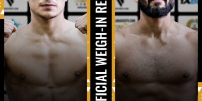 Main event combatants Nozim Kalandarov and Rizwan Ali prepare for a high-stakes clash.