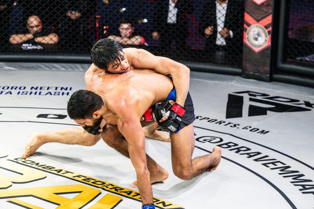 BRAVE CF 103 showcased elite MMA action in Bukhara, with standout performances from Kalandarov, Akanov, and Khan.