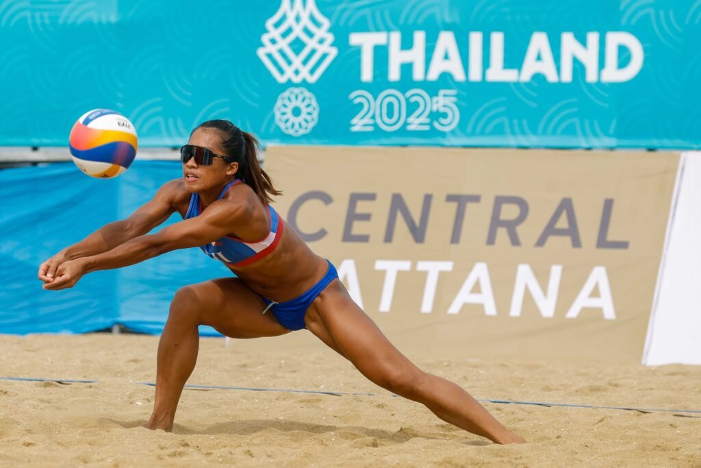 Bernadeth Pons in action at Jomtien Beach Arena during the SEA Games. [POC Media Pool]