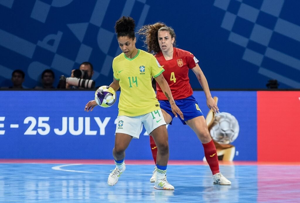 Two unbeaten giants collide tonight as Brazil and Portugal battle for the first FIFA Futsal Women’s World Cup crown. [PSC photo]