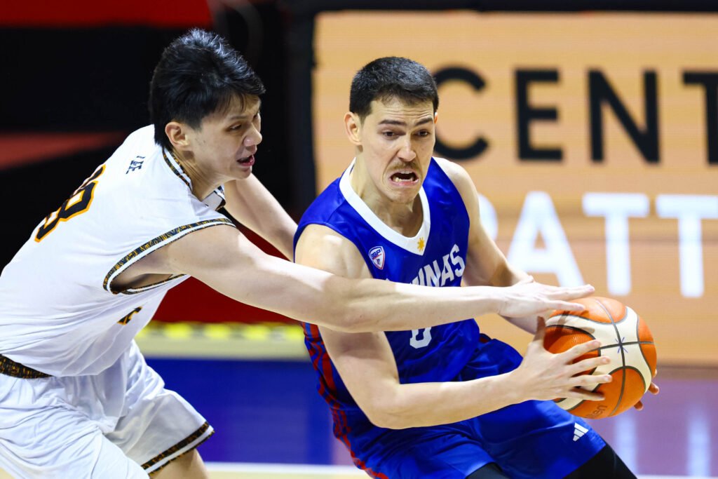 Robert Bolick attacks the lane during Gilas’ win over Malaysia. [POC Media Pool]