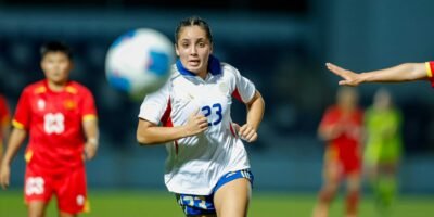Filipinas explode for a 6-0 win over Malaysia, powered by an Alex Pino hat trick, to reach the SEA Games semifinals! #SEAGames2025 #Filipinas #PhilippineFootball [POC Media Pool photo]