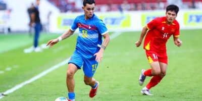 A Philippine player controls the ball during a SEA Games match. [POC Media Pool]