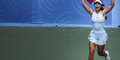 Alex Eala ends the year in gold after ruling the SEA Games women’s singles final. [POC Media Pool]