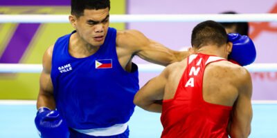 Mark Ashley Fajardo storms into the SEA Games semifinals after a lightning-quick win over Indonesia. [POC Media Pool]
