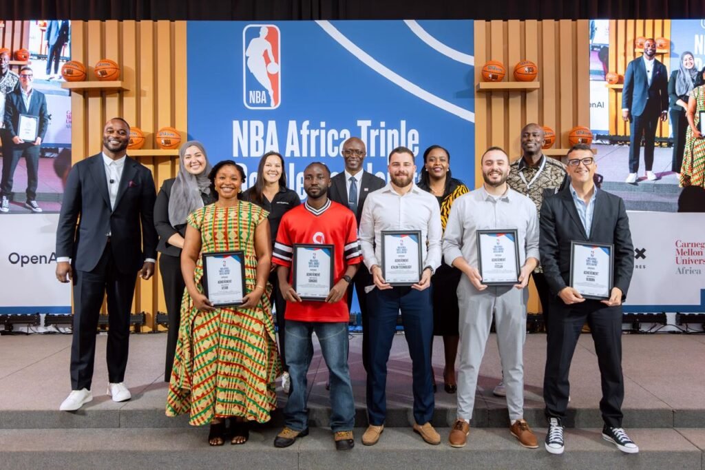 NBA Africa celebrates five winning startups at the Triple-Double Accelerator Demo Day in Kigali.