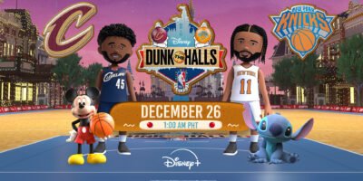 Cleveland Cavaliers and New York Knicks face off in NBA Christmas Day.