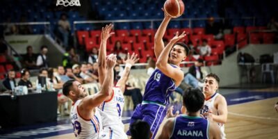 Justine Baltazar powers Converge with 25 points and 24 rebounds in OT win over NLEX. [PBA Images]