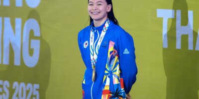 Fresh off a historic relay gold, Sanchez keeps the momentum going with two more podium finishes. [POC Media Pool]