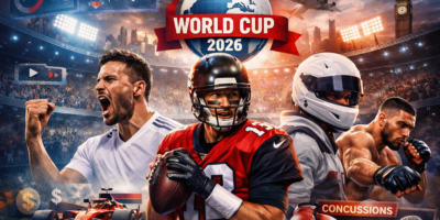 Advanced graphics and real-time data enhance a live sports broadcast.