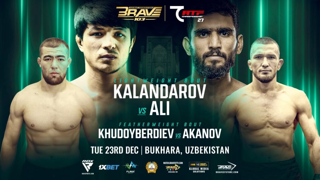 Nozim Kalandarov prepares for his BRAVE CF 103 lightweight debut in Bukhara.