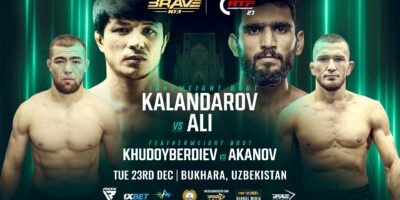 Nozim Kalandarov prepares for his BRAVE CF 103 lightweight debut in Bukhara.