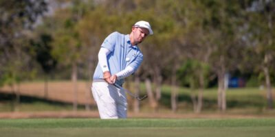 Florimo and Pearce aim to secure their first Asian Tour cards after strong first-round performances. [Asian Tour photo]