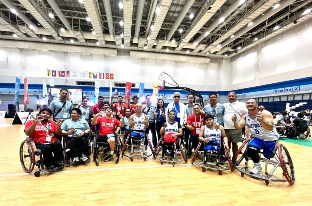Wheelchair basketball squads make waves! The Lady Warriors and Pilipinas Warriors are ready to compete for gold against Thailand. [photo credit: Francis Diaz Facebook]
