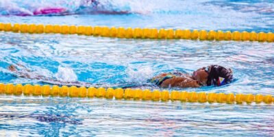 Angel Otom clocks a record-setting 1:43.87 in the women’s 100m backstroke S4-S5 on Day 3 of the ASEAN Para Games. [PSC photo]