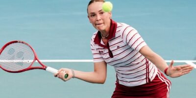 Donna Vekic at the Philippine Women’s Open. [PHILTA/Philippine Women's Open photo]