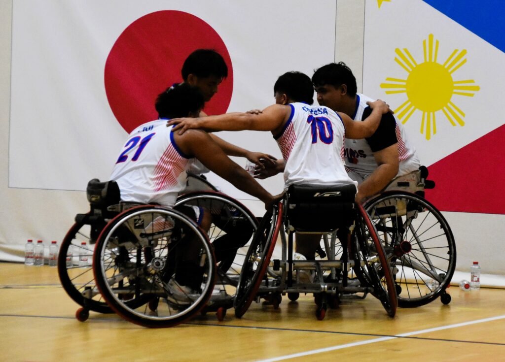The Philippine wheelchair 3x3 team prepares for action at the ASEAN Para Games in Thailand. [PSC file photo]