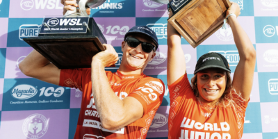 DANE HENRY (left) and Isla Huppatz. [photo credit: WSL/Cait Miers]