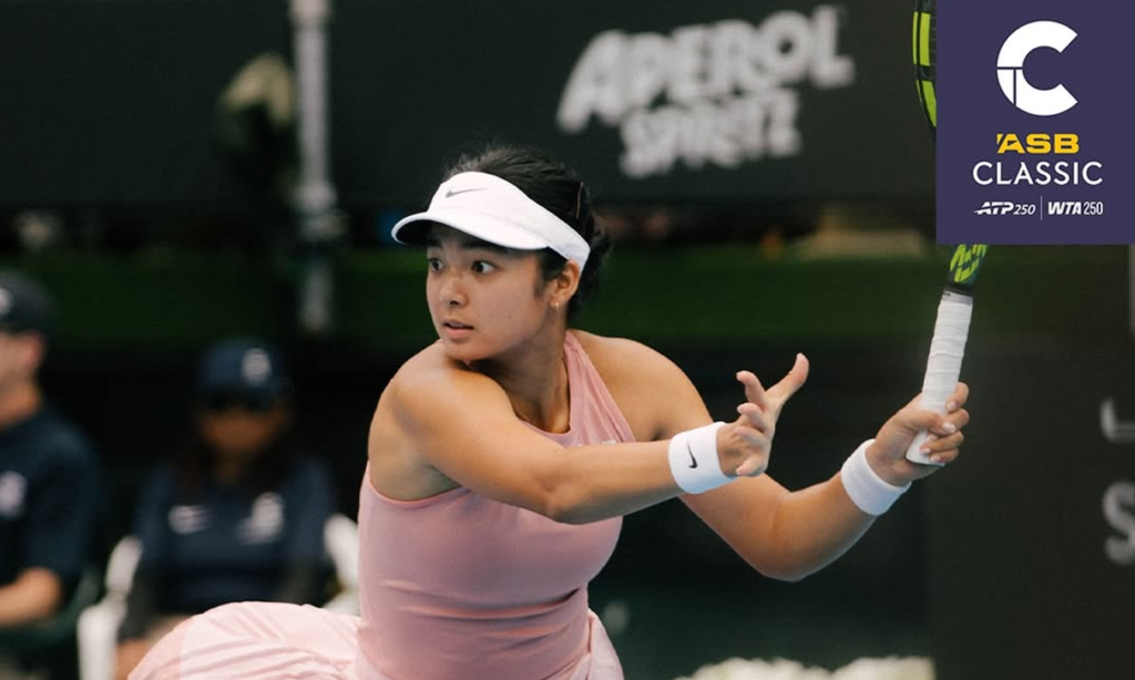 Former junior peers met for the first time, but Eala dictated every phase of the match on Thursday, January 8. [photo credit: ASB Classic Instagram]