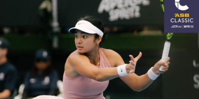 Former junior peers met for the first time, but Eala dictated every phase of the match on Thursday, January 8. [photo credit: ASB Classic Instagram]