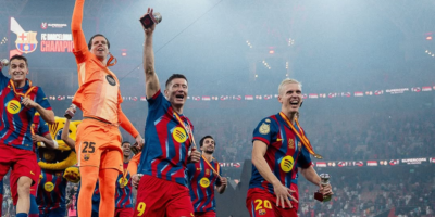 One moment. One deflection. One trophy. Barcelona defend the Super Cup crown. [photo credit: FC Barcelona Instagram]