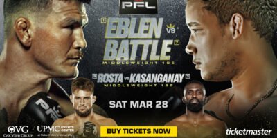 Johnny Eblen headlines as the PFL lands in Pittsburgh for the first time.