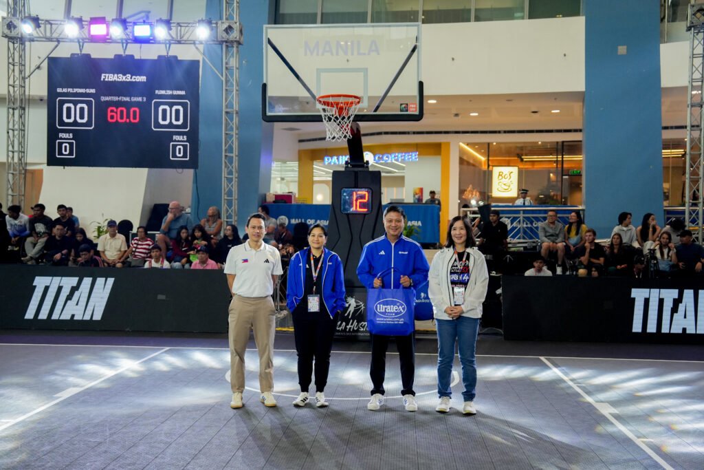 PSC Chairman Patrick C. Gregorio, SBP Executive Director Erika Dy, Gilas Pilipinas 3x3 Program Coordinator Ryan Gregorio, and Tournament Director Peachy Medina