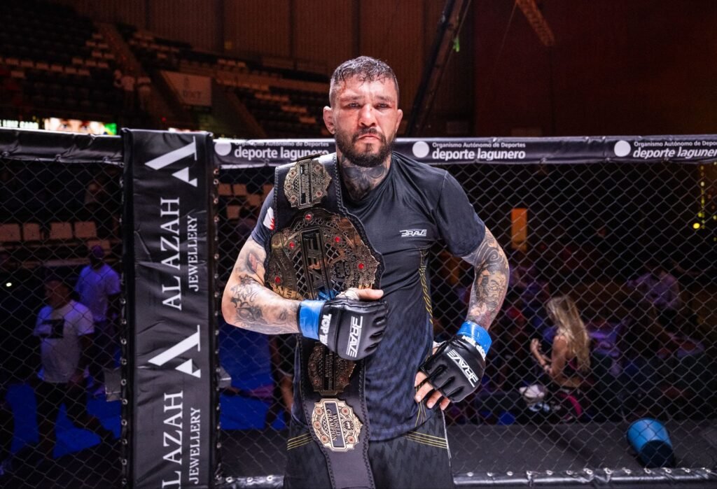 Luiz Cado during his BRAVE CF championship run.