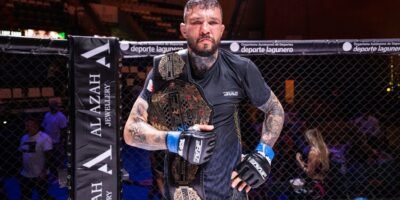 Luiz Cado during his BRAVE CF championship run.