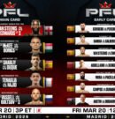PFL Madrid fight card features van Steenis vs Fabian Edwards