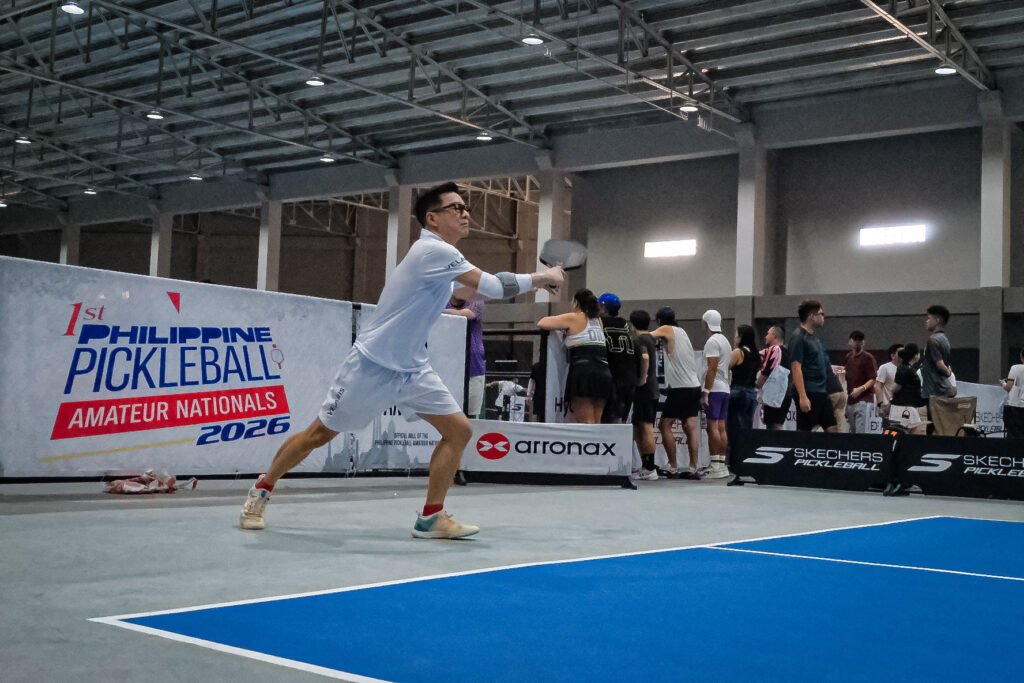 Players compete in the 1st Philippine Pickleball Amateur Nationals at Tela Park Center. [photo credit: Miguel de la Vega]
