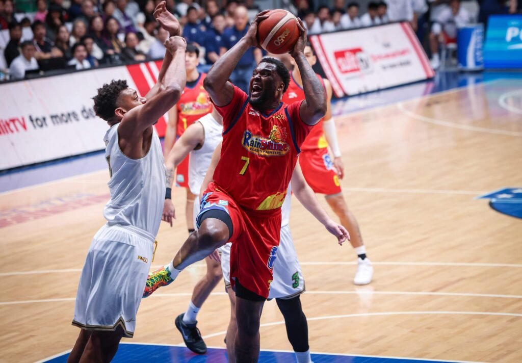 Jaylen Johnson dominates with 29 points and 24 rebounds in his PBA debut. [PBA Images]