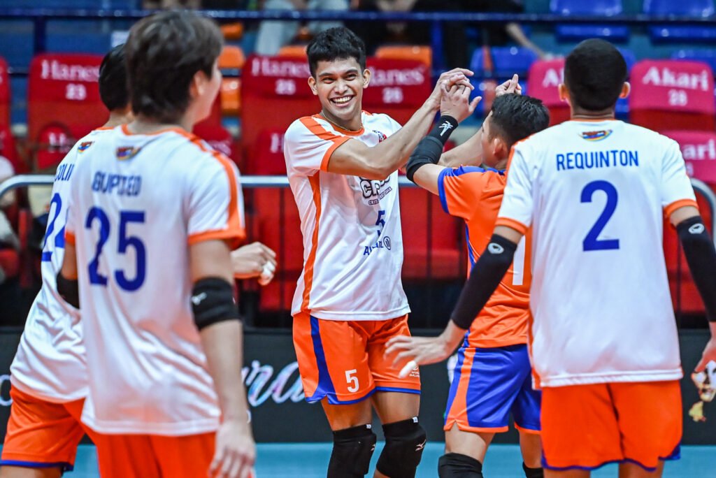 Alche Gupiteo and Jude Garcia lead Criss Cross into a high-stakes showdown with the AEP-Cabstars. [Spikers Turf photo]