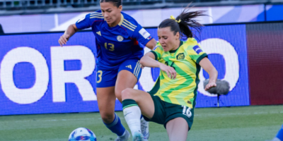 The Filipinas battled until the final whistle but absorbed a tough 1-0 defeat to the Matildas. [photo credit: The Philippine Football Federation Facebook]