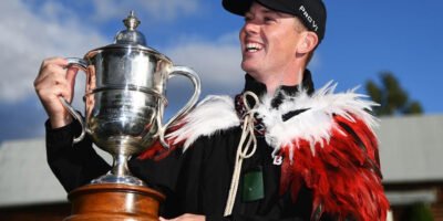 Hillier caps a remarkable week, winning the national open shortly after his wedding. [Asian Tour photo]