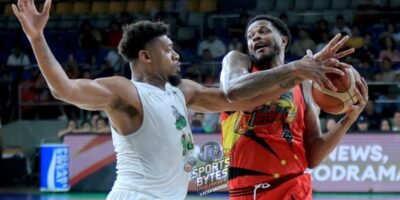 Justin Patton announced his arrival in the PBA in dominant fashion, powering San Miguel Beer to a 110-94 win over Macau Black Knights with a monster debut of 24 points and 17 rebounds. [Photo credit: Peter Baltazar]