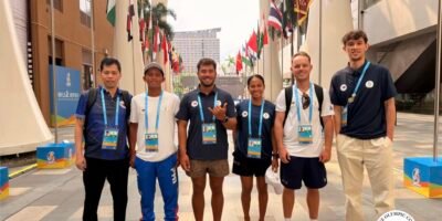 Team Philippines delegation prior to competing in Sanya, China. [POC photo]
