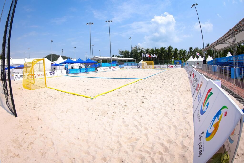 Sanya Bay beach volleyball competition venue in China [POC Media pool]