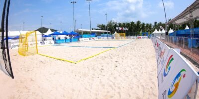 Sanya Bay beach volleyball competition venue in China [POC Media pool]