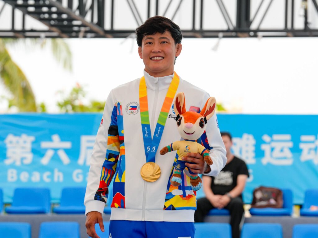 Alexandria Enriquez delivers GOLD for Team Philippines to kick off the Asian Beach Games. [POC Media Pool]