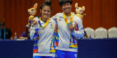 Annie Ramirez and Emily Thomas represent Team Philippines in a gold-silver finish. [POC Media pool]