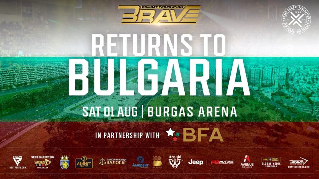 BRAVE CF is heading back to Bulgaria for another major MMA event this August.