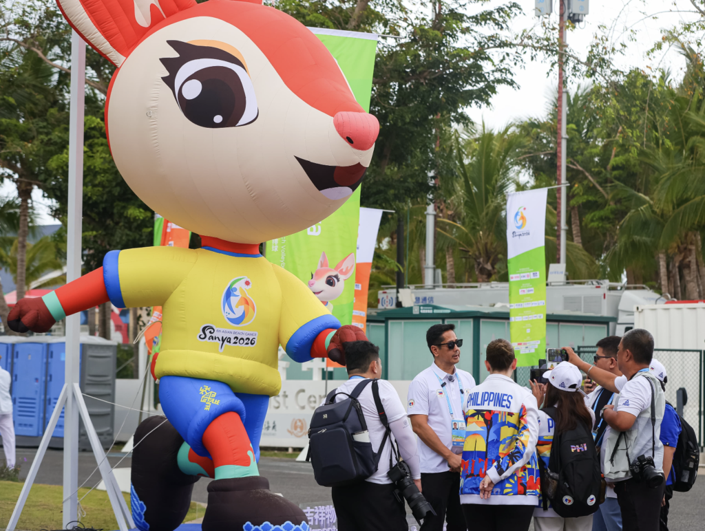 IT’S a brignt and sunny day in Sanya with mascot “Yaya”—inspired by the Hainan Eld's deer— displayed at core areas in all venues of the 6th Asian Beach Games. [POC Media Pool]