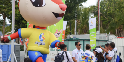 IT’S a brignt and sunny day in Sanya with mascot “Yaya”—inspired by the Hainan Eld's deer— displayed at core areas in all venues of the 6th Asian Beach Games. [POC Media Pool]