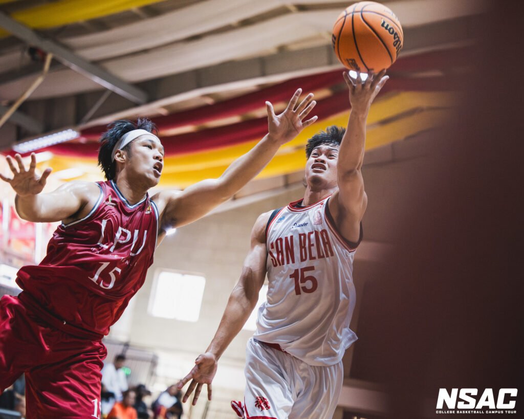 San Beda Red Lions during their Round of 16 game against Lyceum. [NSAC photo]