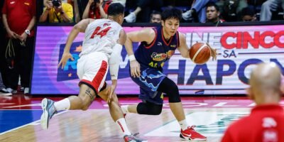 Christian Manaytay during Rain or Shine’s crucial semifinal victory over Barangay Ginebra [PBA Images]