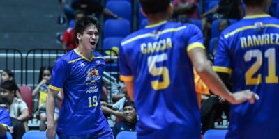 Noel Kampton celebrates after leading Team Power to victory. [PVL Images]